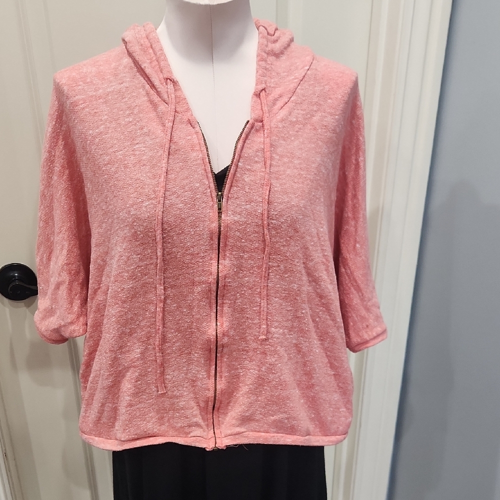 Piko Hooded Zip-Up Sweater